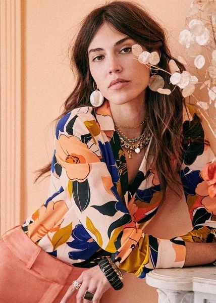 women's blouses & shirts 2021 summer autumn french elegant women shirt abstract petal printing long sleeve turn down collar notched blo, White
women's blouses & shirts 2021 summer autumn french elegant women shirt abstract petal printing long sleeve turn down collar notched blo, White