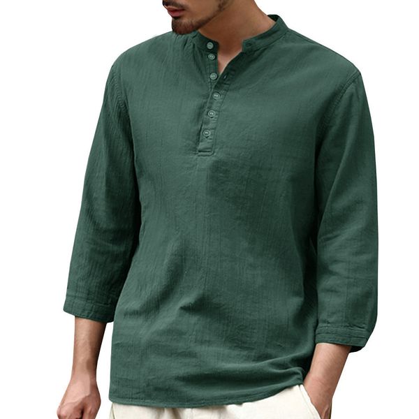 men's shirts autumn and winter 2021 olid color medium leeve v half open collar caual bae, White;black
men's shirts autumn and winter 2021 olid color medium leeve v half open collar caual bae, White;black