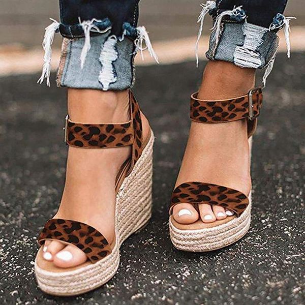 dress shoes women summer ankle-wrap leopard open toe sandals fashion platform high heels wedge ankle shoe 35-42, Black
dress shoes women summer ankle-wrap leopard open toe sandals fashion platform high heels wedge ankle shoe 35-42, Black