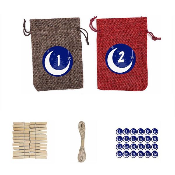 gift wrap 24pc christmas linen bags with drawstrings burlap goody snowman tree moon c44
gift wrap 24pc christmas linen bags with drawstrings burlap goody snowman tree moon c44