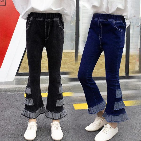 kids high waisted flared cropped jeans for girls fahsion teens flare denim trousers layered pants 4 to 13 years, Blue
kids high waisted flared cropped jeans for girls fahsion teens flare denim trousers layered pants 4 to 13 years, Blue
