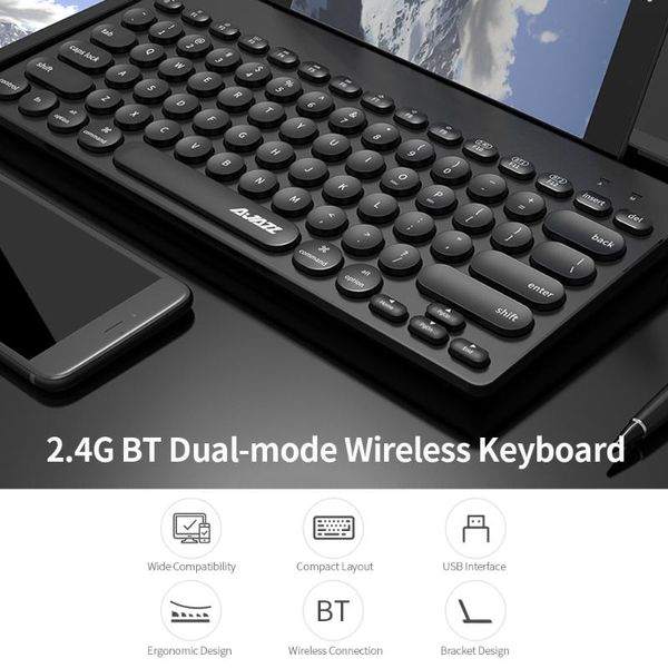 ajazz 320i 2.4ghz wireless bt dual-mode keyboard ergonomic 79 keys compact and portable with bracket keyboards
ajazz 320i 2.4ghz wireless bt dual-mode keyboard ergonomic 79 keys compact and portable with bracket keyboards