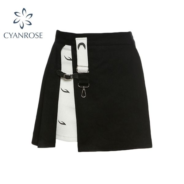 summer patchwork mini skirts women high waist gothic moon print streetwear cross split harajuku casual female 210515, Black
summer patchwork mini skirts women high waist gothic moon print streetwear cross split harajuku casual female 210515, Black