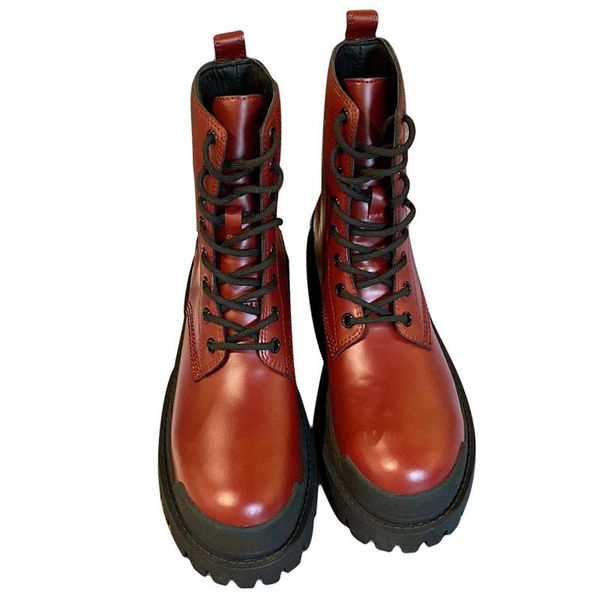 boots black real leather women tied ankle platforms strappy botas cool motor round toe chunky heel retro boot
boots black real leather women tied ankle platforms strappy botas cool motor round toe chunky heel retro boot