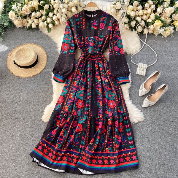 fitaylor new spring autumn women fashion outwear bohemian holiday long sleeve standing collar elegant dress hit color dress, Black;gray
fitaylor new spring autumn women fashion outwear bohemian holiday long sleeve standing collar elegant dress hit color dress, Black;gray