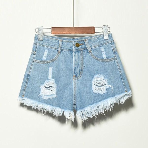 women's shorts summer ripped pocket women high female casual vintage hole denim, White;black
women's shorts summer ripped pocket women high female casual vintage hole denim, White;black