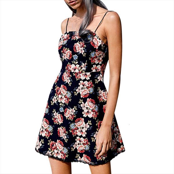 floral printed spaghetti strap women dress sleeveless mini summer beach style vintage vestidos, Black;gray
floral printed spaghetti strap women dress sleeveless mini summer beach style vintage vestidos, Black;gray