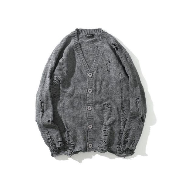 european and american street autumn winter men's wear lazy ripped open-chested knitted jacket, trendy men women couples hoodies & sweat, Black
european and american street autumn winter men's wear lazy ripped open-chested knitted jacket, trendy men women couples hoodies & sweat, Black