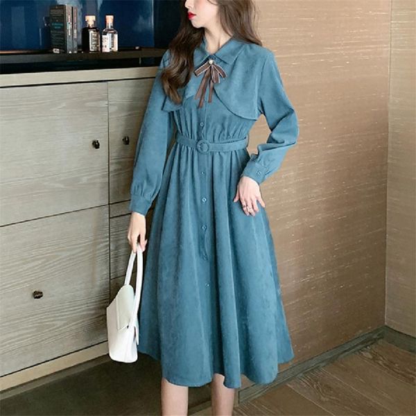 casual dresses autumn winter women dress vintage solid corduroy loose fashion single breasted office elegant ladies, Black;gray
casual dresses autumn winter women dress vintage solid corduroy loose fashion single breasted office elegant ladies, Black;gray