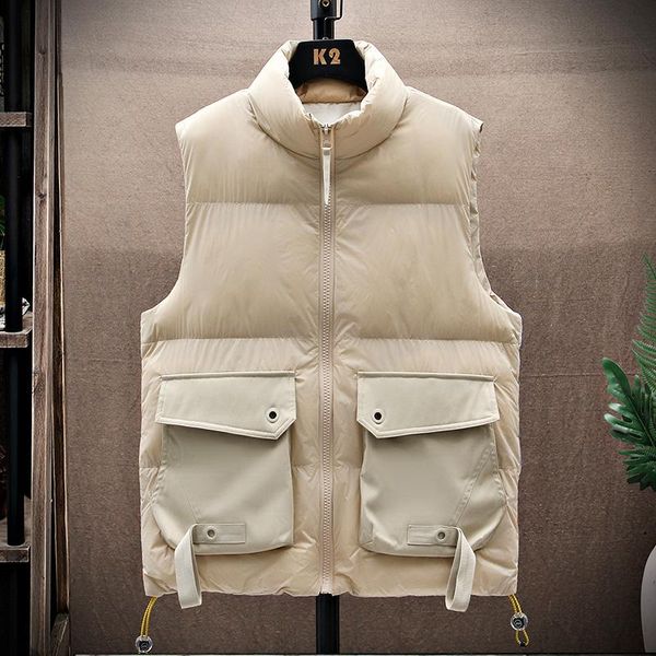men's vests solid short style vest for mens cotton padded winter sleeveless jacket with zipper stand collar casual coats, Black;white
men's vests solid short style vest for mens cotton padded winter sleeveless jacket with zipper stand collar casual coats, Black;white