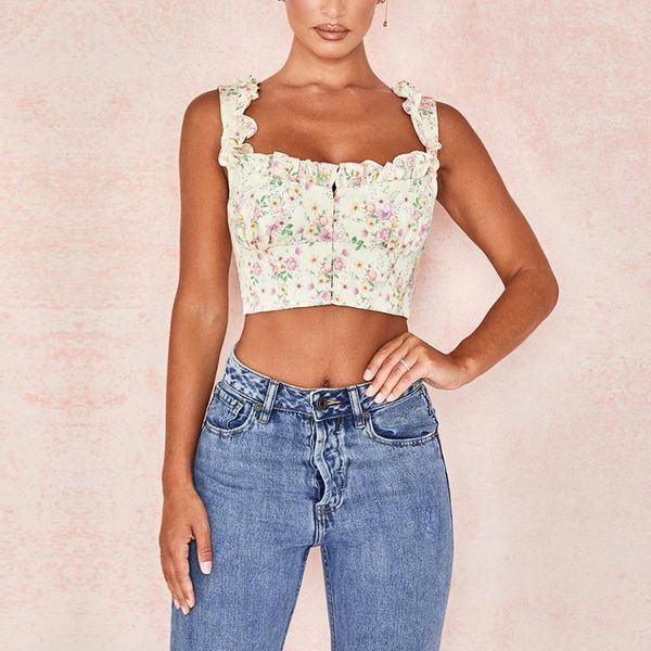 women's tanks & camis adyce 2021 summer women fashion ruffles short spaghetti strap sleeveless club celebrity runway party cro, White
women's tanks & camis adyce 2021 summer women fashion ruffles short spaghetti strap sleeveless club celebrity runway party cro, White
