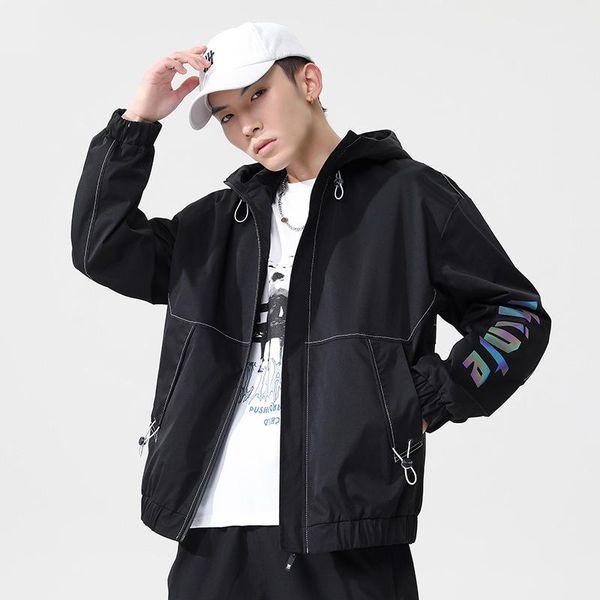 men's jackets jacket 2021 autumn thin coats men hooded casual loose trend print outerwear, Black;brown
men's jackets jacket 2021 autumn thin coats men hooded casual loose trend print outerwear, Black;brown