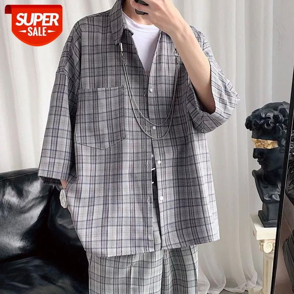 2020 summer men's seven sleeve grey/khaki hawaiian shirt (with chain) camisa masculina mens fashion high-quality shirts -xl #4m07, White;black
2020 summer men's seven sleeve grey/khaki hawaiian shirt (with chain) camisa masculina mens fashion high-quality shirts -xl #4m07, White;black