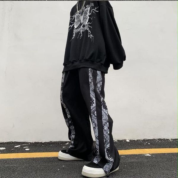 harajuku vintage print high waist loose wide women leg pants streetwear dark wild oversize drop black clothes women's & capris, Black;white
harajuku vintage print high waist loose wide women leg pants streetwear dark wild oversize drop black clothes women's & capris, Black;white