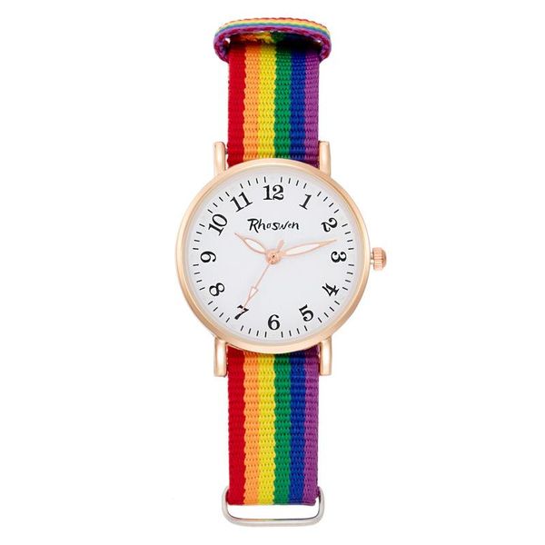 link, chain row25 luminous middle school student watch lady leisure rainbow canvas belt quartz, Black
link, chain row25 luminous middle school student watch lady leisure rainbow canvas belt quartz, Black