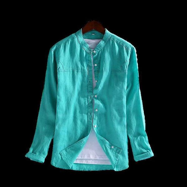100% linen long sleeve shirts for men green stand collar fashion casual male four seasons hemp shirt 210601, White;black
100% linen long sleeve shirts for men green stand collar fashion casual male four seasons hemp shirt 210601, White;black