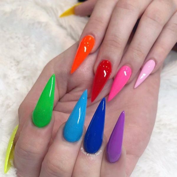 false nails 100pcs solid color fake full cover pink white long stiletto press on tips acrylic finger manicure matte nail, Red;gold
false nails 100pcs solid color fake full cover pink white long stiletto press on tips acrylic finger manicure matte nail, Red;gold