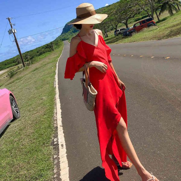 casual dresses women summer off shoulder ruffles dress spaghetti strap beach party vestidos femininos 4igx, Black;gray
casual dresses women summer off shoulder ruffles dress spaghetti strap beach party vestidos femininos 4igx, Black;gray