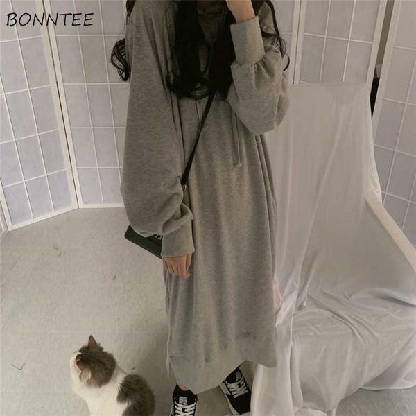 casual dresses women batwing sleeve drawstring hooded solid side-split korean style loose elegant ulzzang over knees fall dress, Black;gray
casual dresses women batwing sleeve drawstring hooded solid side-split korean style loose elegant ulzzang over knees fall dress, Black;gray