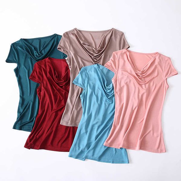 woman tshirt 100% natural silk tee shirt femme plus size xxl streetwear summer t200613, White
woman tshirt 100% natural silk tee shirt femme plus size xxl streetwear summer t200613, White