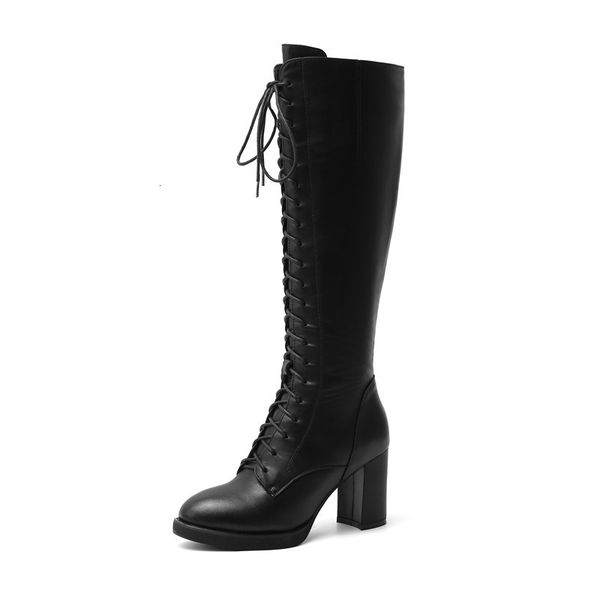 ones arrive genuine leather plus plutonium knee boots european-style women in high heels shoes cross-autumn strapped women's, Black
ones arrive genuine leather plus plutonium knee boots european-style women in high heels shoes cross-autumn strapped women's, Black