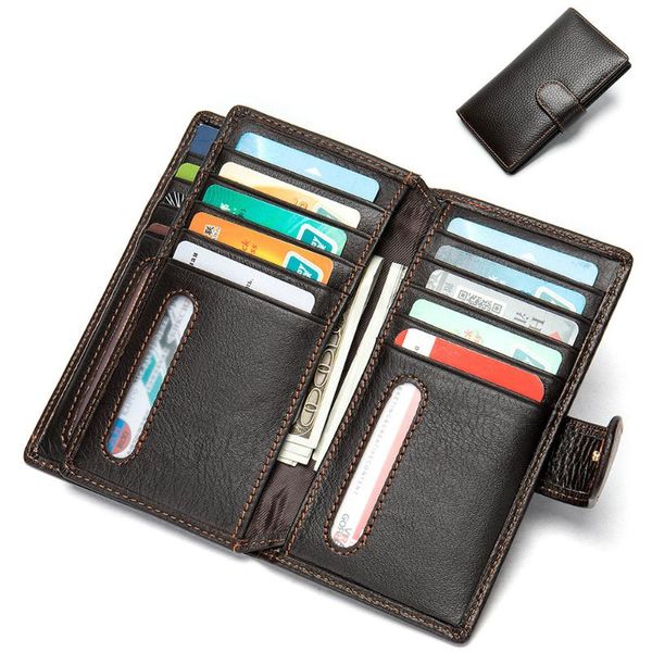 genuine leather men's long wallets business clutch bag large capacity card holder brand male purse murse money, Red;black
genuine leather men's long wallets business clutch bag large capacity card holder brand male purse murse money, Red;black