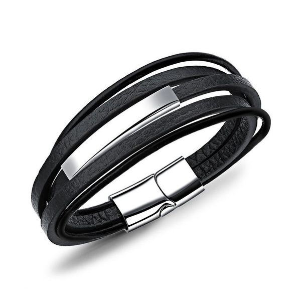 charm bracelets bohemian stainless steel magnet clasp bangle vintage multi layers genuine leather bracelet for women men jewellery, Golden;silver
charm bracelets bohemian stainless steel magnet clasp bangle vintage multi layers genuine leather bracelet for women men jewellery, Golden;silver