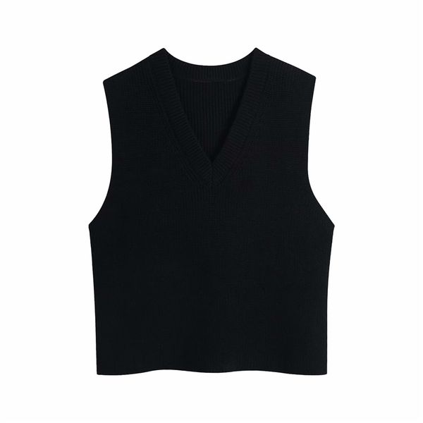 elegant women polyester sweater vests fashion ladies solid knitted streetwear female chic black v-neck tanks 210427, Black;white
elegant women polyester sweater vests fashion ladies solid knitted streetwear female chic black v-neck tanks 210427, Black;white