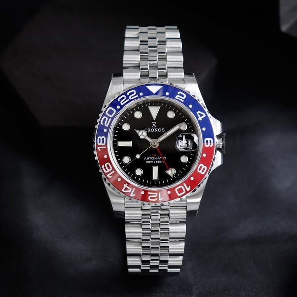 wristwatches cronos gmt automatic men watch bidirectional bezel sapphire 20 atm solid 5 links metal bracelet bgw-9 lum, Slivery;brown
wristwatches cronos gmt automatic men watch bidirectional bezel sapphire 20 atm solid 5 links metal bracelet bgw-9 lum, Slivery;brown
