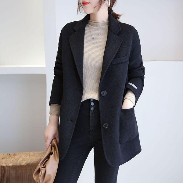 women's wool & blends 2021 women coat autumn and winter jacket outerwear fashion overcoat female clothing #66811, Black
women's wool & blends 2021 women coat autumn and winter jacket outerwear fashion overcoat female clothing #66811, Black