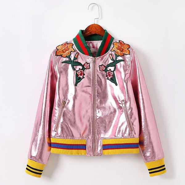 women's jackets autumn style personality design embroidered flowershit colorpu leather shortjacketwomen's fashion jacket pink base, Black;brown
women's jackets autumn style personality design embroidered flowershit colorpu leather shortjacketwomen's fashion jacket pink base, Black;brown