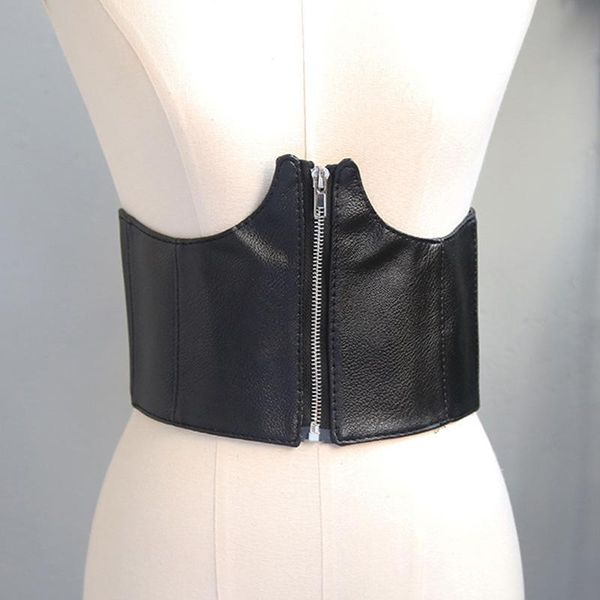 belts punk fashion pu leather elastic wide corset for women zipper waist straps designer female coat dress waistband girdle, Black;brown
belts punk fashion pu leather elastic wide corset for women zipper waist straps designer female coat dress waistband girdle, Black;brown