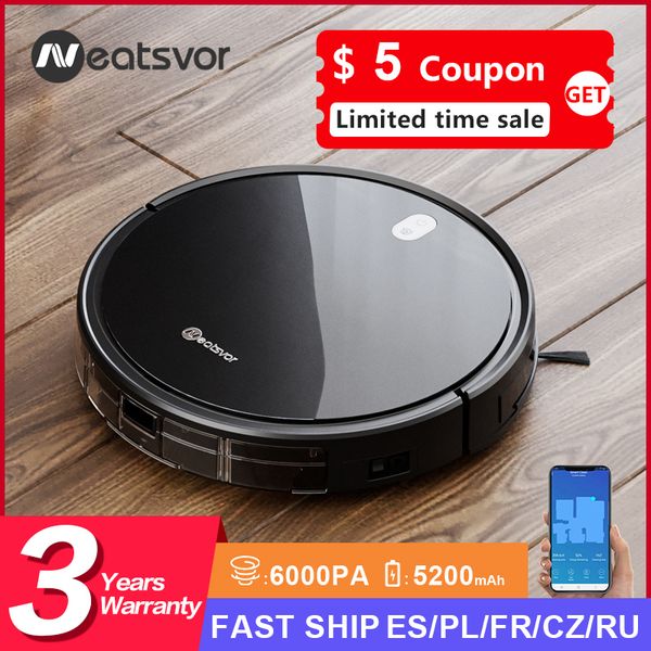neatsvor x520 robot vacuum cleaner 6000pa 5200 mah regular automatic charging for sweeping and mopping smart homehello
neatsvor x520 robot vacuum cleaner 6000pa 5200 mah regular automatic charging for sweeping and mopping smart homehello