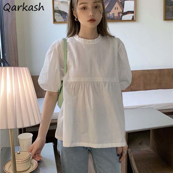 women's blouses & shirts lace white short puff sleeve women sweet fairy summer designs french style baggy temperament trendy clo
women's blouses & shirts lace white short puff sleeve women sweet fairy summer designs french style baggy temperament trendy clo