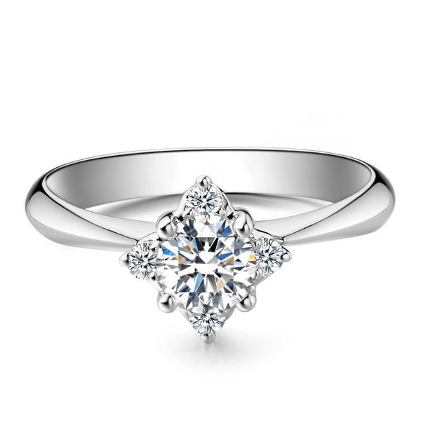 au585 white gold ring women wedding anniversary engagement party square crown 4 claw round moissanite diamond elegant cluster rings, Golden;silver
au585 white gold ring women wedding anniversary engagement party square crown 4 claw round moissanite diamond elegant cluster rings, Golden;silver