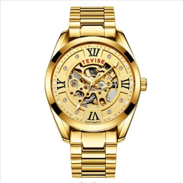 tevice automatic mechanical powerful luminous diamond shiny dial men watches roman number hollow out movement wristwatches, Slivery;brown
tevice automatic mechanical powerful luminous diamond shiny dial men watches roman number hollow out movement wristwatches, Slivery;brown