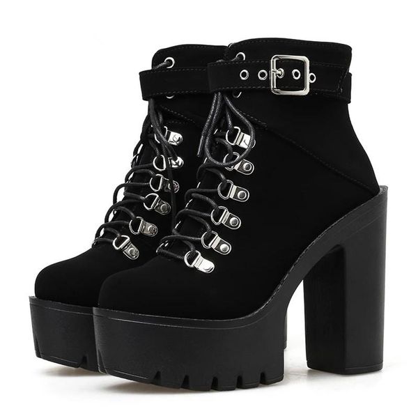 boots discvry lace up women platform buckle boot winter shoes thick heel autmn with zipper ankle strap black suede gothic
boots discvry lace up women platform buckle boot winter shoes thick heel autmn with zipper ankle strap black suede gothic
