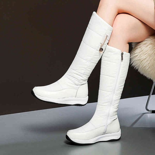 boots plus size 35-44 genuine leather snow boots women wedges platform zipper thick fur warm winter white knee high boot 4hkc, Black
boots plus size 35-44 genuine leather snow boots women wedges platform zipper thick fur warm winter white knee high boot 4hkc, Black