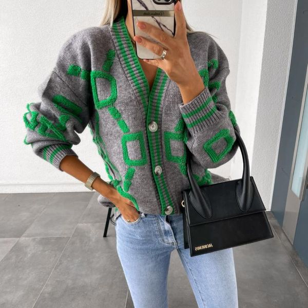women's knits & tees knitted loose sweater casual v-neck long-sleeved cardigan 2021 autumn and winter embroidered top, White
women's knits & tees knitted loose sweater casual v-neck long-sleeved cardigan 2021 autumn and winter embroidered top, White