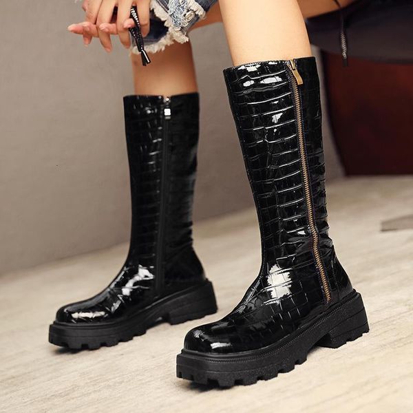 boots pu leather long woman motorcycle fashion brown square heel comfortable knee-high w081 gmg9, Black
boots pu leather long woman motorcycle fashion brown square heel comfortable knee-high w081 gmg9, Black