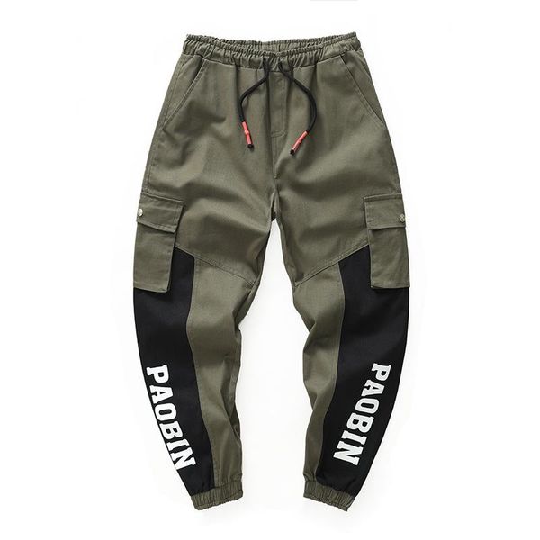 men's overalls casual large size loose letter printing stitching beam pants multi-pocket harajuku men overol hombre, Black
men's overalls casual large size loose letter printing stitching beam pants multi-pocket harajuku men overol hombre, Black
