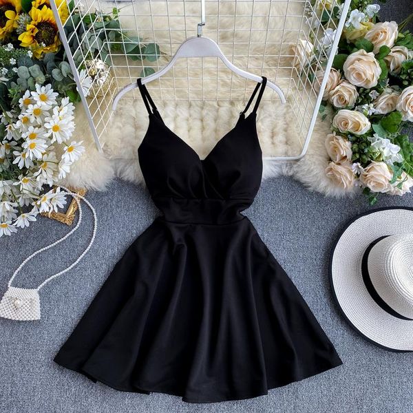 casual dresses summer woman party night v neck spaghetti strap high waist club mini vestidos ladies backless short dress, Black;gray
casual dresses summer woman party night v neck spaghetti strap high waist club mini vestidos ladies backless short dress, Black;gray
