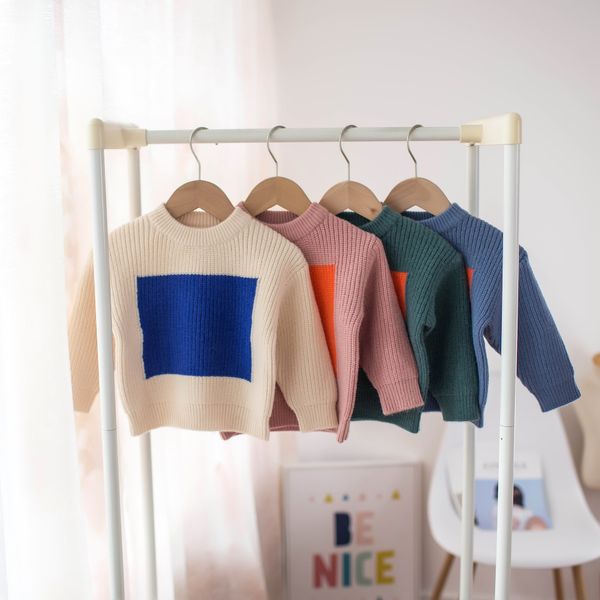 2021 autumn kids girls boys fall winter color block knitted pullover sweater children basic crew neck elastic knitting sweater, Black
2021 autumn kids girls boys fall winter color block knitted pullover sweater children basic crew neck elastic knitting sweater, Black