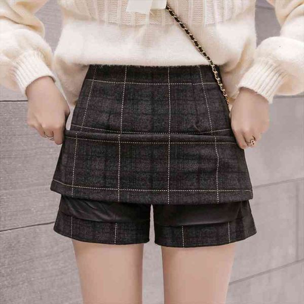 high waist a-line winter woolen womens skirt autumn vintage plaid mini shorts skirts ladies office work faldas mujer, Black
high waist a-line winter woolen womens skirt autumn vintage plaid mini shorts skirts ladies office work faldas mujer, Black