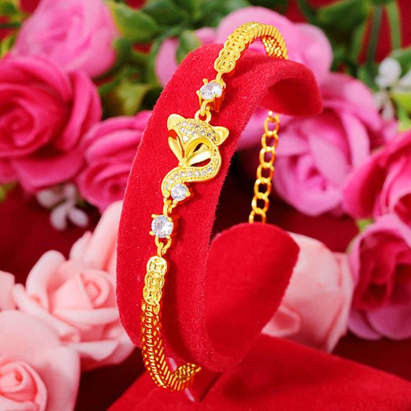 shajin thai female cuba chain inlaid zircon fox bracelet brass plated with 24k gold, Black
shajin thai female cuba chain inlaid zircon fox bracelet brass plated with 24k gold, Black
