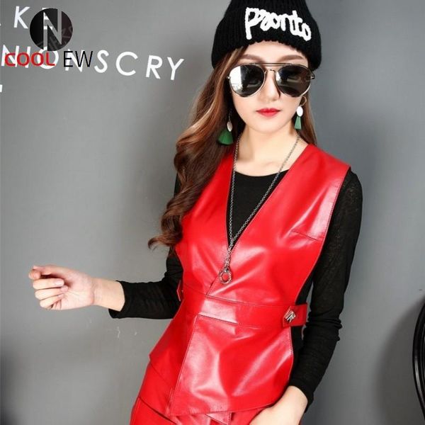 women's vests fashion women slim fit v neck sheepskin real leather vest casual sleeveless jacket outwear waistcoat grey red 3xl gilet f, Black;white
women's vests fashion women slim fit v neck sheepskin real leather vest casual sleeveless jacket outwear waistcoat grey red 3xl gilet f, Black;white
