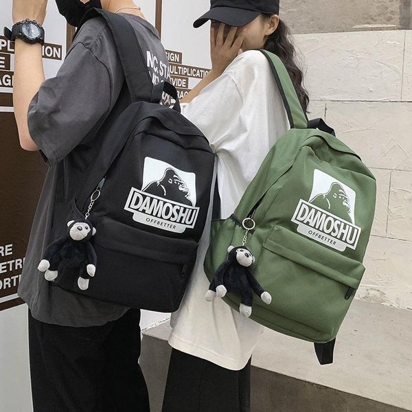 backpack cool schoolbag fashion trend casual cartoon printing canvas large capacity high school college korean gym bag
backpack cool schoolbag fashion trend casual cartoon printing canvas large capacity high school college korean gym bag