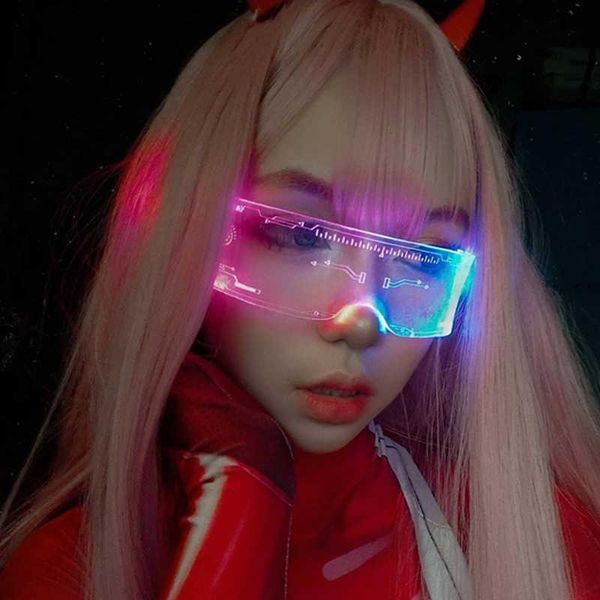 sunglasses led luminous vintage punk goggles men women fashion party christmas colorful light up glasses shades uv400, White;black
sunglasses led luminous vintage punk goggles men women fashion party christmas colorful light up glasses shades uv400, White;black