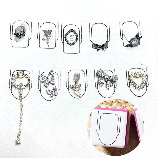 nail gel square round practice stamper stencil tool art polish transfer pattern suitable for beginners to, Red;pink
nail gel square round practice stamper stencil tool art polish transfer pattern suitable for beginners to, Red;pink