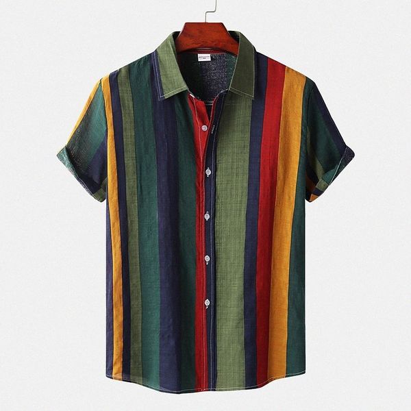 men's shirt striped collar street daily button-down short sleeve cotton casual hawaiian comfortable green l48l#, White;black
men's shirt striped collar street daily button-down short sleeve cotton casual hawaiian comfortable green l48l#, White;black